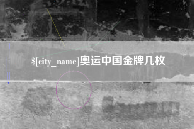 宝鸡奥运中国金牌几枚