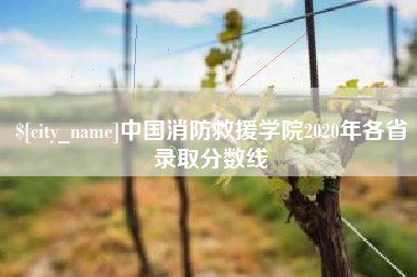 宝鸡中国消防救援学院2020年各省录取分数线