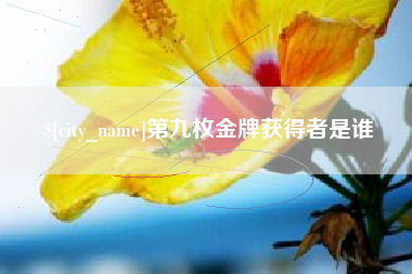 宝鸡第九枚金牌获得者是谁