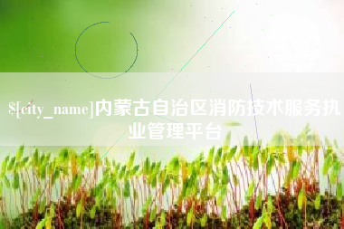 宝鸡内蒙古自治区消防技术服务执业管理平台