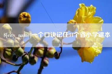 宝鸡一个口诀记住34个省小学课本