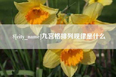 宝鸡九宫格排列规律是什么