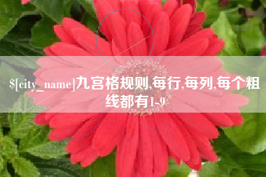 宝鸡九宫格规则,每行,每列,每个粗线都有1-9
