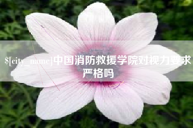 宝鸡中国消防救援学院对视力要求严格吗