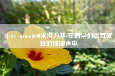 宝鸡600米接力赛-在同学们震耳欲聋的加油声中