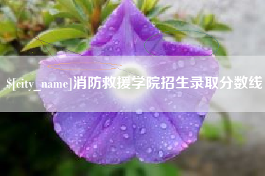 宝鸡消防救援学院招生录取分数线