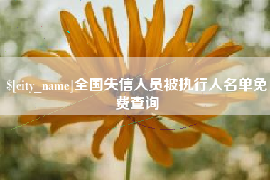 宝鸡全国失信人员被执行人名单免费查询