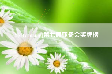 宝鸡第七届亚冬会奖牌榜