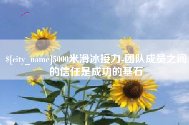 宝鸡5000米滑冰接力-团队成员之间的信任是成功的基石