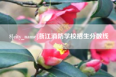 宝鸡浙江消防学校招生分数线