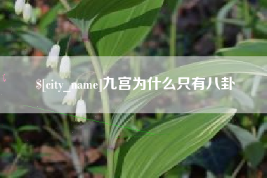 宝鸡九宫为什么只有八卦