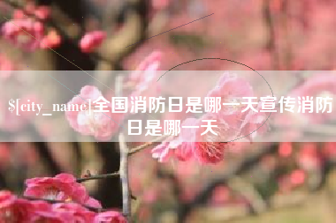 宝鸡全国消防日是哪一天宣传消防日是哪一天