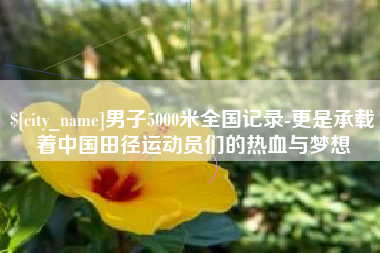 宝鸡男子5000米全国记录-更是承载着中国田径运动员们的热血与梦想