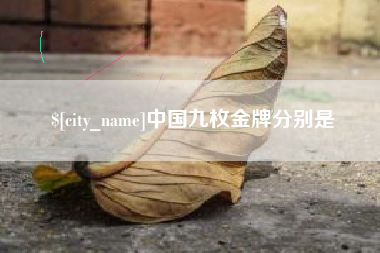 宝鸡中国九枚金牌分别是