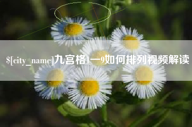 宝鸡九宫格1一9如何排列视频解读