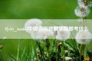 宝鸡中国消防救援学院都考什么