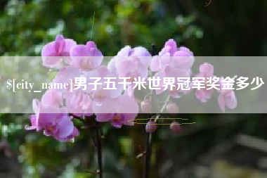宝鸡男子五千米世界冠军奖金多少