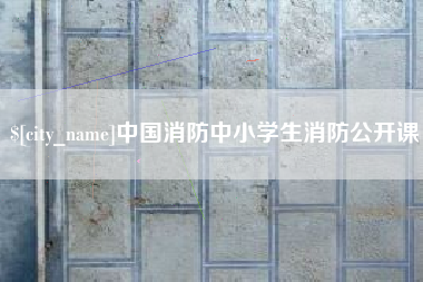 宝鸡中国消防中小学生消防公开课