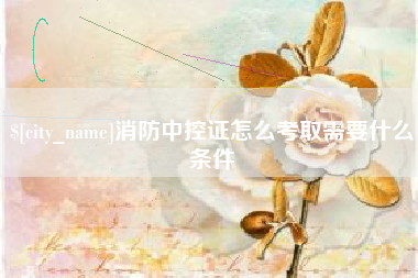 宝鸡消防中控证怎么考取需要什么条件